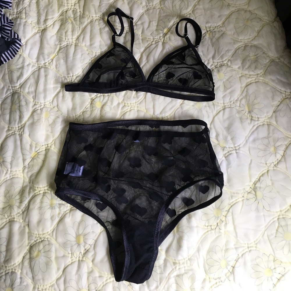 Handmade Highwaist Bra and Panty Set